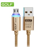 Golf Кабель зарядного устройства Micro USB (1 метр) gold LED