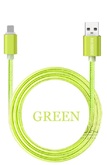 Кабель зарядного устройства Apple iPhone 5 5S 6 ipad 4 5 (1 метр) green